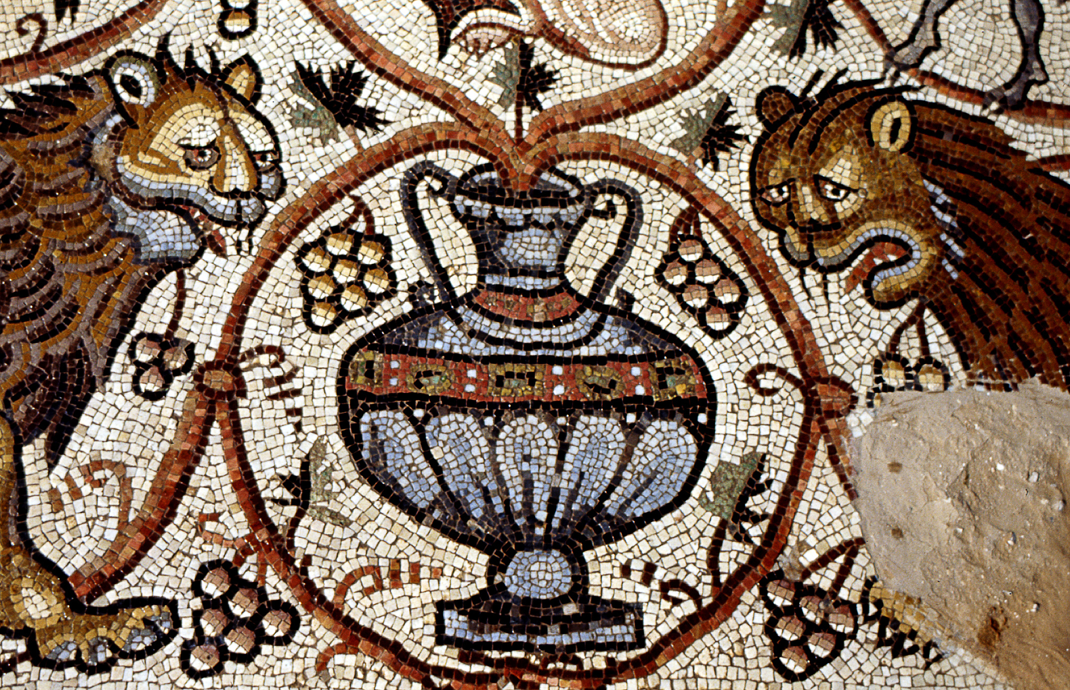 Part of the Byzantine mosaic